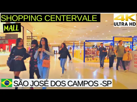 Download MP3 Walking in  CenterVale Shopping 🇧🇷 São José dos Campos SP【4K】#mall #brazil #shopping