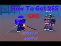 GPO How to Get 2 Sword Style