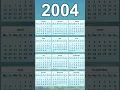 2004 Calendar