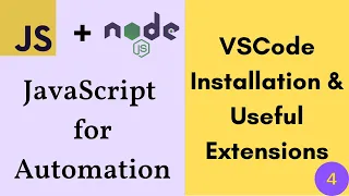 JavaScript for Testers - VSCode Installation and Extensions