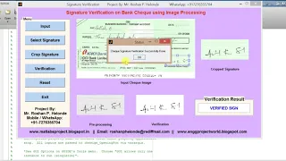 Matlab Code for Cheque Signature Verification Using Image Processing