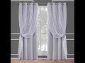 grey and white curtains