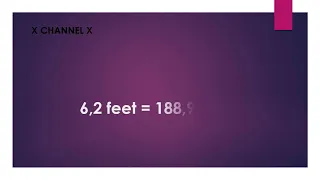 6 2 feet to cm