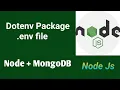 Dotenv Package dotenv env file Part Node Js tutorial in Hindi 2021