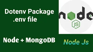Dotenv Package dotenv env file Part Node Js tutorial in Hindi 2021