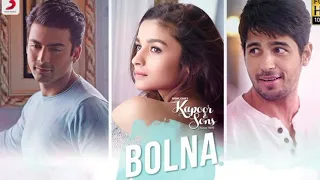 bolna kapoor u0026 sons sidharth malhotra alia bhatt fawad khan arijit singh asees tanishk