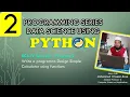 Python Program 2 Design simple calculator using Functions BCA IV Semester Data Science Using