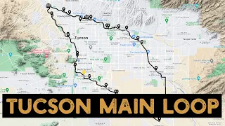 Tucson Main Loop Bike Ride in 10 Minutes Hyperlapse