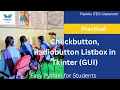 Practical Lecture 4 Checkbutton Radiobutton Listbox in Tkinter GUI