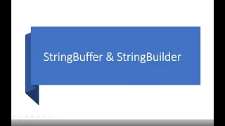 StringBuffer StringBuilder Java Interview Questions
