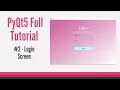 PyQt5 FULL Modern Gui Tutorial - Login Form GUI Database for beginners