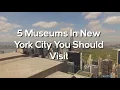 5 Museums In New York City You Should Visit