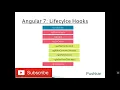 Angular 7 - Angular lifecycle hooks
