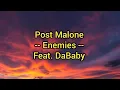 Post Malone Enemies Feat DaBaby Traducao-Legendado