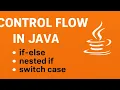 Control Flow in Java if-else Nested if Switch Case Explained with Examples