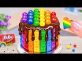 Mini Rainbow Pop It Cake with Chocolate 🌈 Stunning Miniature Cake Decorating Ideas ✨ Mini Wonderful