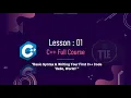 C Full Course Basic Syntax Writing Your First C Code - Hello World Lesson 1 Part 2