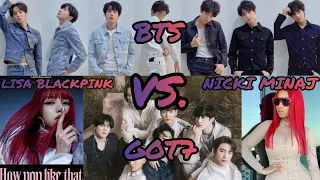 nicki minaj masquerade ft bts lisa blackpink got7 mashup 