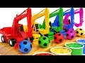 Download Lagu Apprendre les couleurs avec des Excavatrices, des camions et des Balles comptines pour enfants