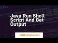 java run shell script and get output