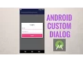 Android custom dialog - Create Android Alertdialog with a custom layout
