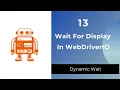 WaitForDisplayed In WebdriverIO - How To Wait For Element In WebdriverIO