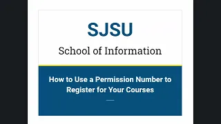 How to Use a Permission Number to Register for Your Courses