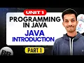 Java Introduction Programming in Java Unit 1 Part 1 1