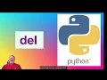 Python keyword reference DEL