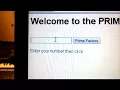 HTML Javascript program to calculate Prime Factors