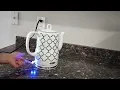 BELLA 1 5 Liter Electric Ceramic Tea Kettle with Boil Dry Protection Detachable Swivel Base