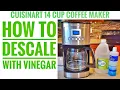 HOW TO DESCALE CLEAN Cuisinart DCC-3200 Perfectemp Coffee Maker 14 Cup WITH VINEGAR