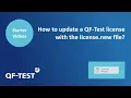 How to update a QF-Test license with the license new file