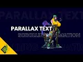 Smooth Scrolling Text Animation with Parallax effect