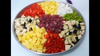 Çok kolay bir yemek oldu.Sadece doğra karıştır fırına ver hepsi bu kadar Özellikle misafir gelince n. 