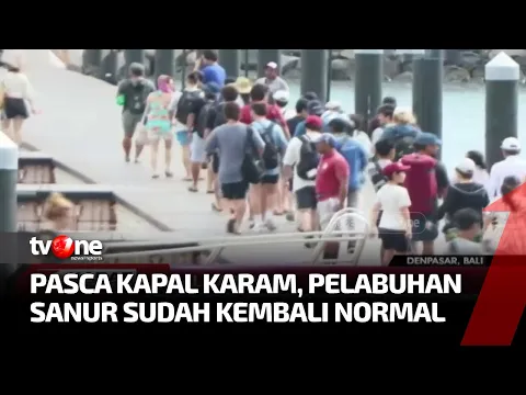 Detik-Detik Kapal Cepat Angkut Turis Asing Tenggelam di Perairan Sanur