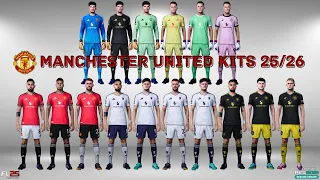 manchester united kits season 25 26 pes 2021 u0026 football life 2025