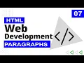 7 HTML Basics Part 7 HTML Bangla Tutorial HTML5 Bangla Tutorial HTML Paragraph with W3School