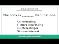 Quiz - Comparative and superlative adjectives