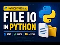 File IO in Python Python Tutorial
