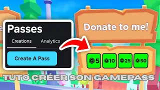 Comment creer son gamepass sur pls donate