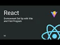 React 02 - Setting Up Your React Environment with Vite and Building Your First Hello World Program
