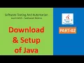 02 - Download installation and setup of Java In Mac