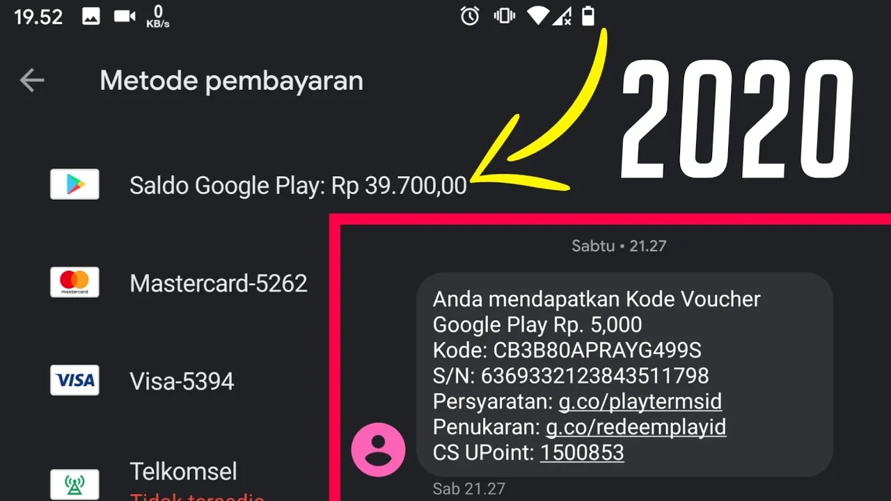 Cara dapat Bonus Google Play kredit Rp 40.000 di semua akun cuma 1 Klik