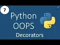 Python - Object Oriented Programming Decorators