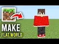 How To Make A Flat World In Minecraft Bedrock - Step By Step