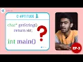 Test for Strings C-Aptitude Ep-3 Interview Preparation Tamil code io