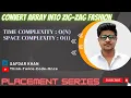 ConvertArrayIntoZigZagFashion Array Java GFG PlacementPreparationSeries FullExplanationWithCode