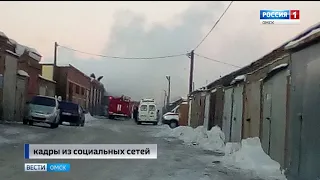 В Омске сегодня ночью горело кафе
