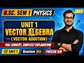 B Sc Sem 1st Physics Mathematical Physics Newtonian Mechanics Unit 1 Vector Algebra L3